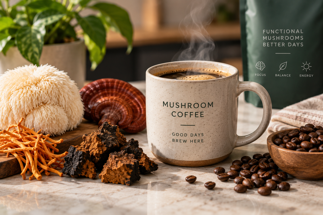 Mushroom Coffee Explained: What It Is, How It Works & What to Know